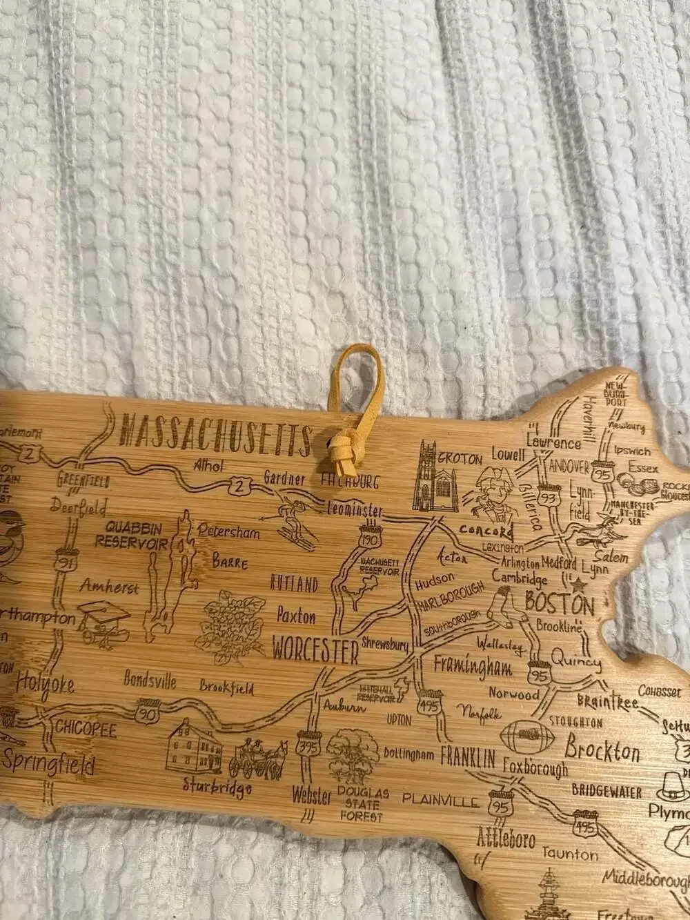 Destination Massachusetts Cutting Board ,